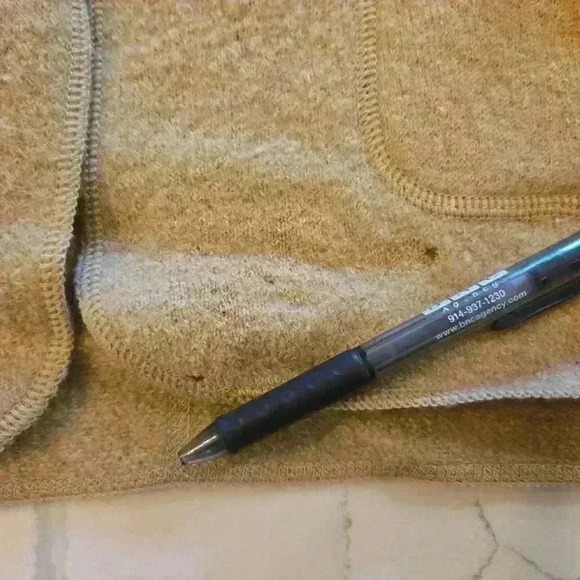 Sag Harbor Womens 100% Wool Button Down Cardigan Jacket Tan Size Medium - Picture 12 of 12